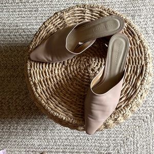 Zara mule, minor scratch on left shoe